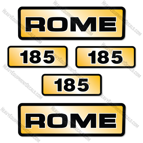 Rome 185 Decal Kit Disc Harrow - Aftermarket Kit   decal kit, decals