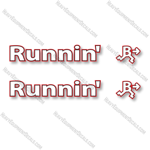 Runnin B Trailer Logos  Decal Kit Trailer - 48 Inches - Aftermarket Kit   