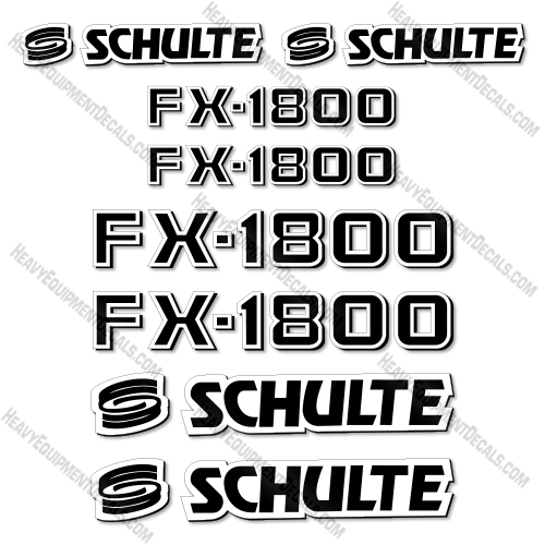 Schulte FX1800N Decal Kit Rotary Cutter -Aftermarket Kit  decals, decal kit