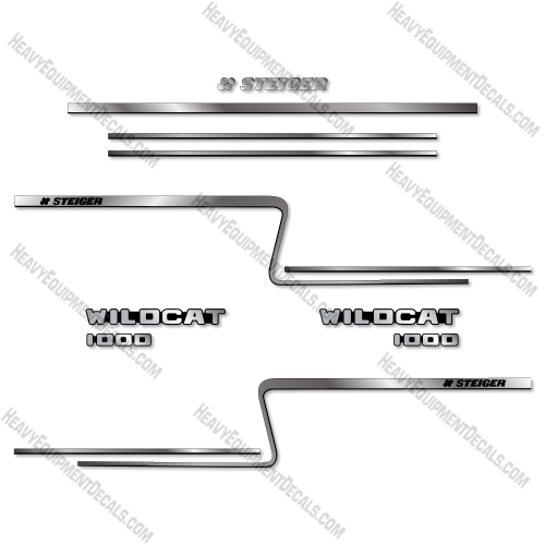Fits Steiger Wildcat 1000 Decal Kit Tractor  decal kit, steiger
