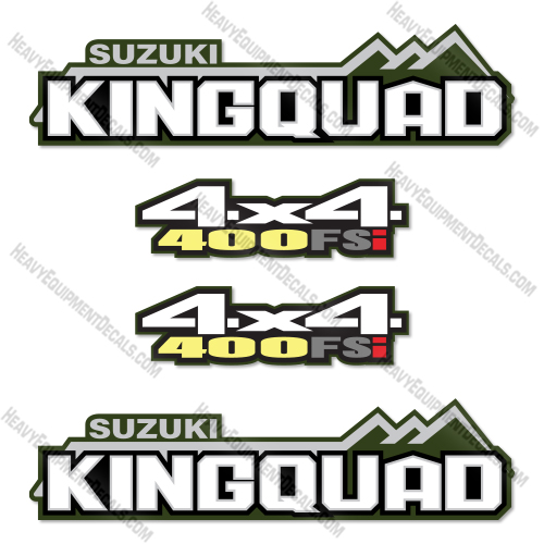 Suzuki KingSquad 400 Decal Kit Motorcycle - Aftermarket Kit 