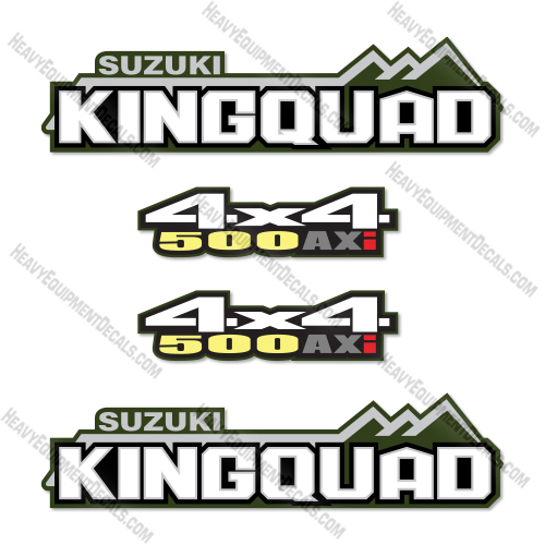 Suzuki KingSquad 500AXI Decal Kit Motorcycle - Aftermarket Kit  
