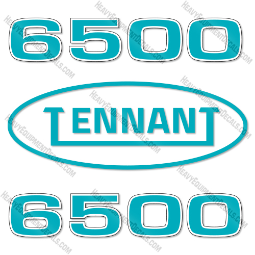 Tennant 6500 Decal Kit Sweeper - Aftermarket Kit    decal kit, decals