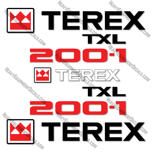  Terex TXL200-1 Decal Kit Wheel Loader - Aftermarket Kit  