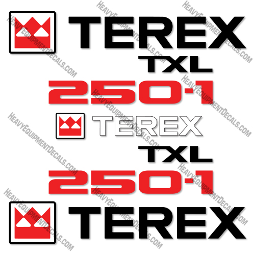  Terex TXL250-1 Decal Kit Wheel Loader - Aftermarket Kit 