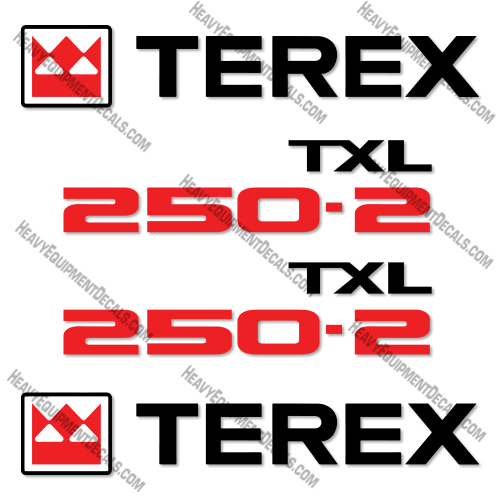  Terex TXL250-2 Decal Kit Wheel Loader - Aftermarket Kit  
