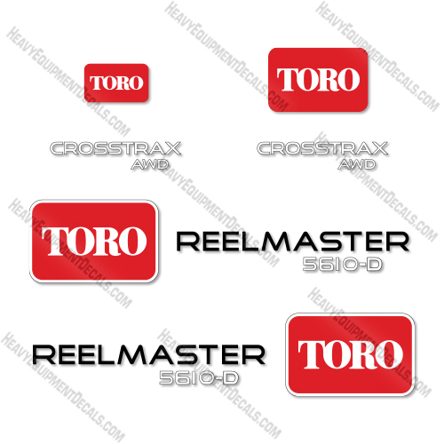 Toro 5610-D Decal Kit Mower- Aftermarket Kit   decal kit toro