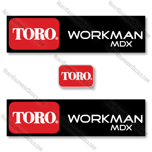 Toro Workman MDX Decal Kit UTV- Aftermarket Kit decal kit toro