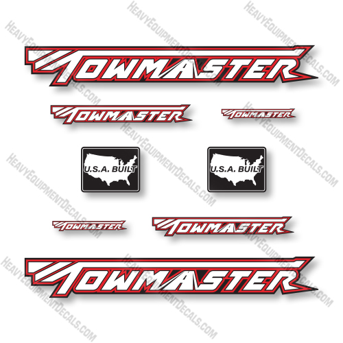 TowMaster T120DTG Decal Kit Trailer - Aftermarket Kit decal kit