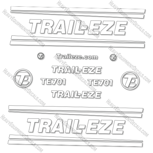 Trail-Eze TE701 Decal Kit Trailer - Aftermarket Kit decal kit, trail eze