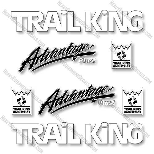 Trail King TK110HDG Decal Kit Trailer - Aftermarket Kit  decal kit, trail king 