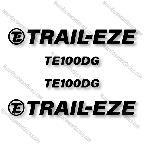 Trail-Eze TE100DG Decal Kit Trailer - Aftermarket Kit decal kit, trail eze