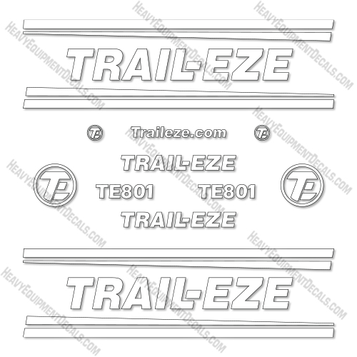 Trail-Eze TE801 Decal Kit Trailer - Aftermarket Kit decal kit, trail eze