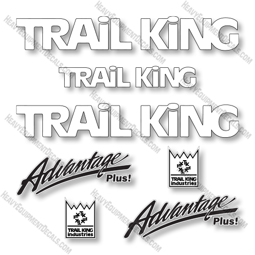 Trail King TK22FA Decal Kit Trailer - Aftermarket Kit   decal kit, trail king 
