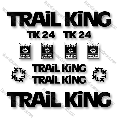 Trail King TK24 Decal Kit Trailer - Aftermarket Kit   decal kit, trail king 