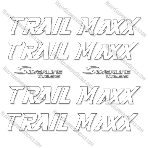 Trailmaxx Silverline Trailers Decal Kit Trailer - Old Style- Aftermarket Kit 