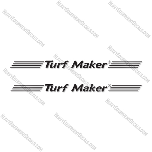 Turfmaker Logo 76 Inch Decal Kit Hydroseeder- Aftermarket Kit  decal kit