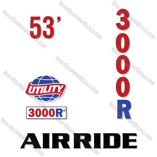 Utility 3000R Decal Kit Reefer- Aftermarket Kit  decal kit