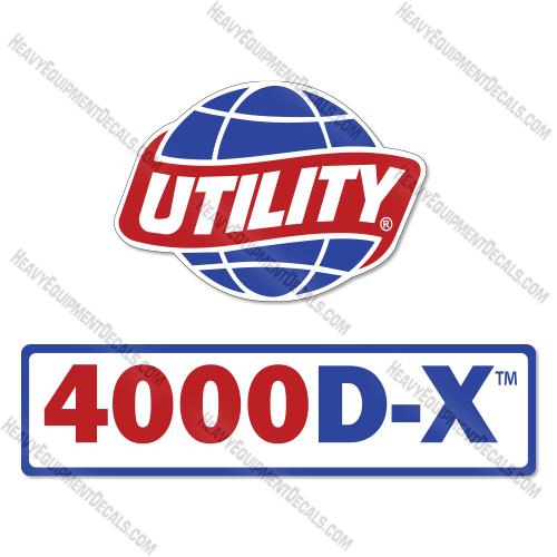 Utility 4000D-X Decal Kit Dry Van Trailer- Aftermarket Kit  decal kit