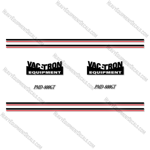 Vactron PMD800GT Decal Kit Trailer-Mounted Vacuum Excavator- Aftermarket Kit decal kit, ferguson, massey, massey-ferguson