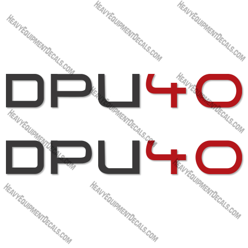Wacker Neuson DPU40  Decal Kit Compactor - Aftermarket Kit  