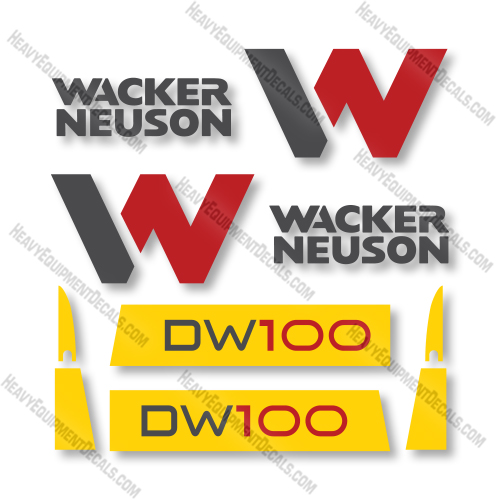 Wacker Neuson DW100 Decal Kit Wheel Dumper -Aftermarket Kit 