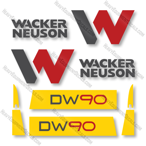 Wacker Neuson DW90 Decal Kit Wheel Dumper -Aftermarket Kit  