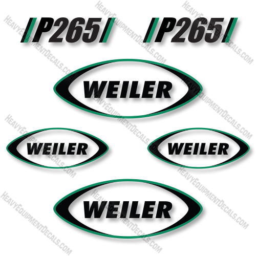 Weiler P265 Decal Kit Commercial Paver - Aftermarket Kit decals, decal kit 