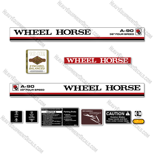 Wheel Horse A-90 Decal Tractor - Aftermarket Kit  