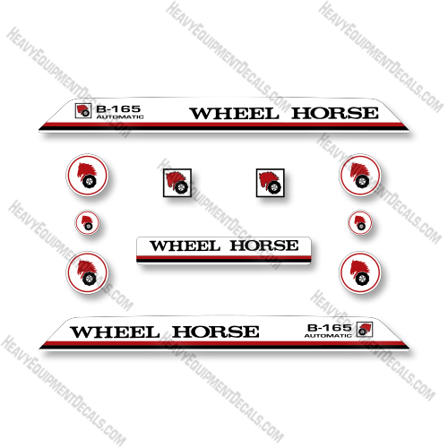 Wheel Horse B-165 Decal Mower - Aftermarket Kit 