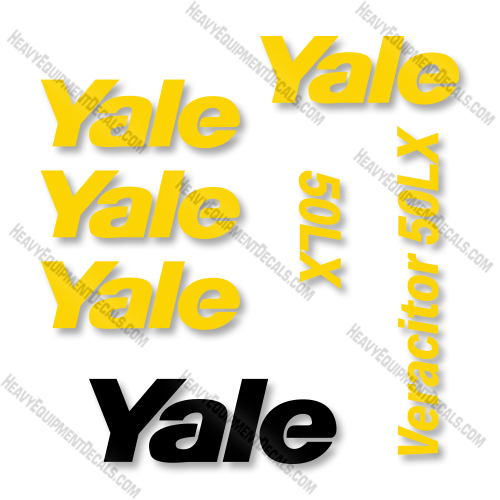 Yale 50LX Decal Kit Forklift -Aftermarket Kit 