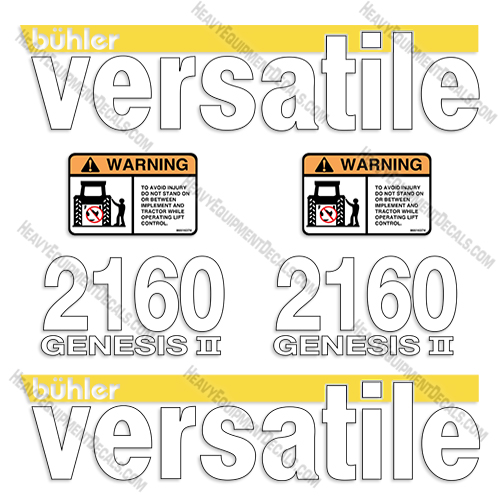 Buhler Versatile 2160 Genesis 2 Decal Kit Tractor 2160, genesis II, decals