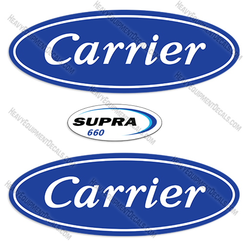 Carrier Supra 660 Decal Kit Refrigeration Unit decals