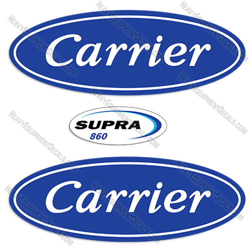 Carrier Supra 860 Decal Kit Refrigeration Unit decals