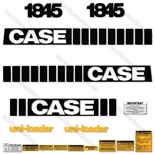 Case 1845 Skid Steer Decal Kit Decal Kit 