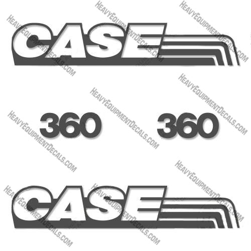 Case 360 Backhoe Decal Kit 