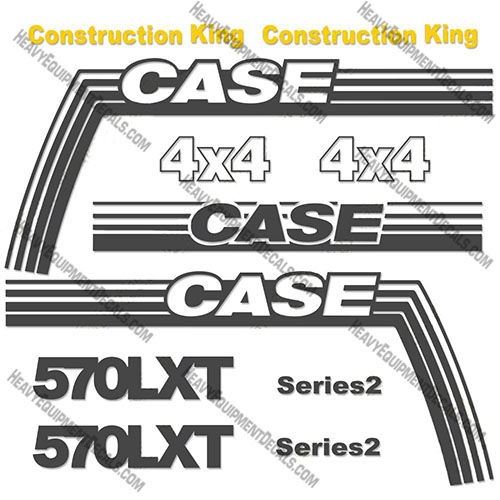 Case 570LXT Backhoe Decal Kit 