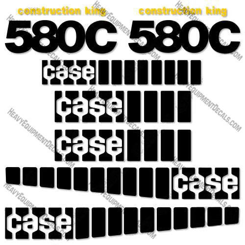 Case 580C Backhoe Decal Kit 580 c