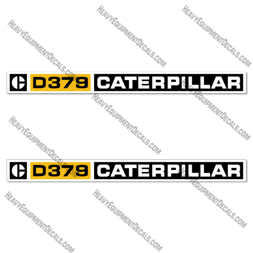 Caterpillar D379 Diesel Engine Decals Kit 