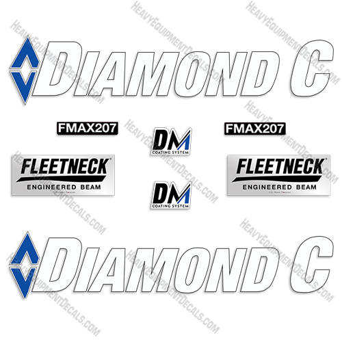 Diamond C FMAX 207 Trailer Decal Kit decals