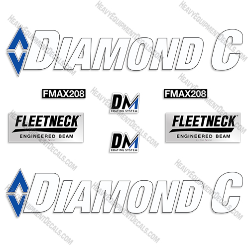 Diamond C FMAX 208 Trailer Decal Kit decal kit