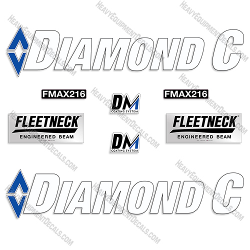 Diamond C FMAX 216 Trailer Decal Kit decal kit