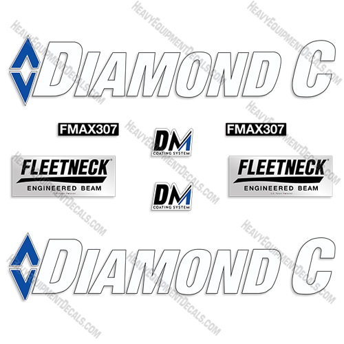 Diamond C FMAX 307 Trailer Decal Kit decals
