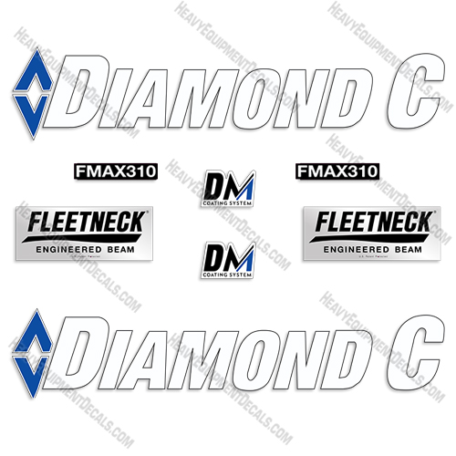 Diamond C FMAX 310 Trailer Decal Kit decals
