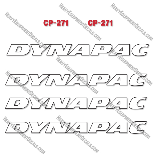 Dynapac CP271 Roller Decal Kit 