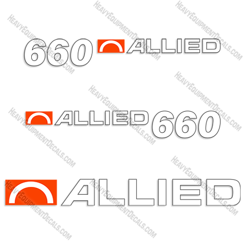 Fits Allied 660 Decal Kit Front End Loader 660, decals, alied