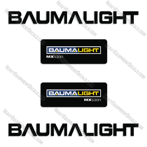 Fits Baumalight MX530R Decal Kit Brush Mulcher decals, st, 440, attachment