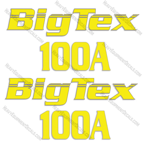 Fits Big Tex 100A Trailer Decal Kit big, big tex, bigtex, decal kit, tex