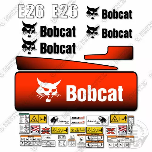Fits Bobcat E26 Mini Excavator Decal Replacement Kit decal kit