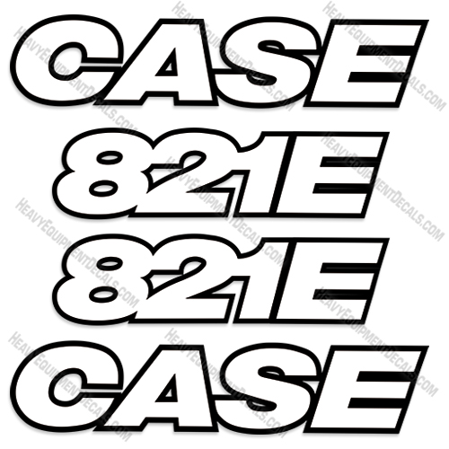 Fits Case 821E Decal Kit Wheel Loader - 3M Reflective! 721, 721e, decals,